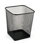 Paper bin, square, metal mesh, VICTORIA OFFICE, black